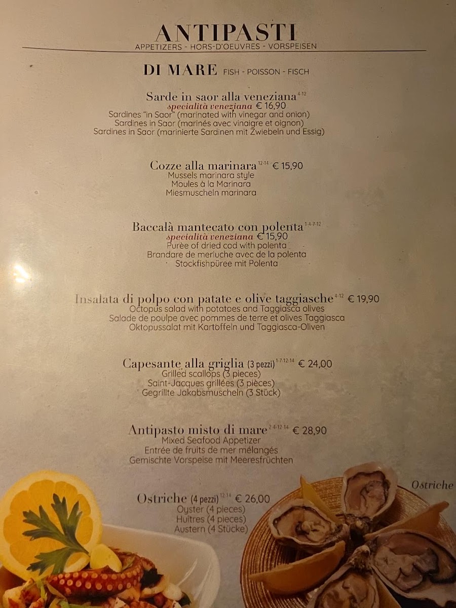 Ristorante Al56zeroOtto Menu 1