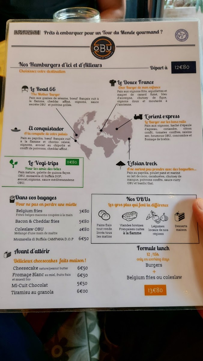 OBU - Organisation des Burgers Unis Menu 1