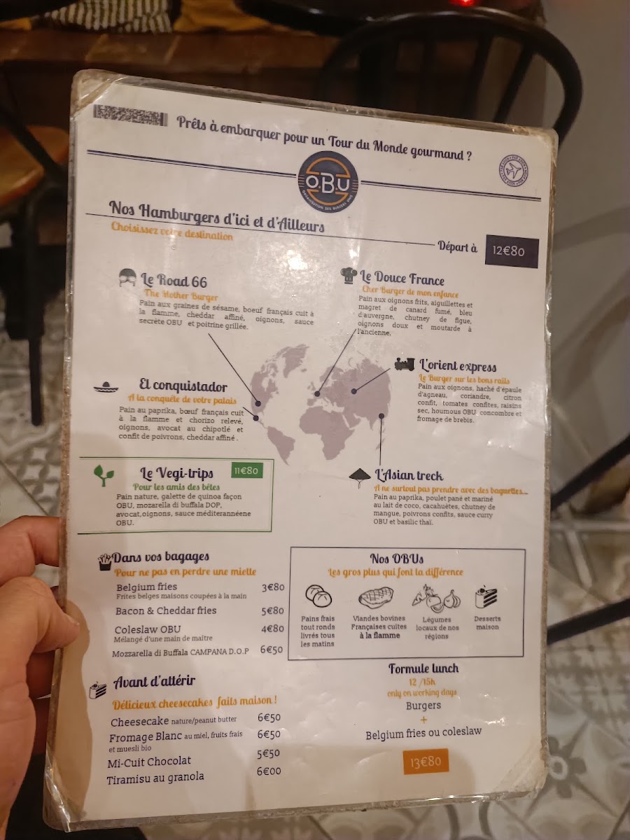 OBU - Organisation des Burgers Unis Menu 6