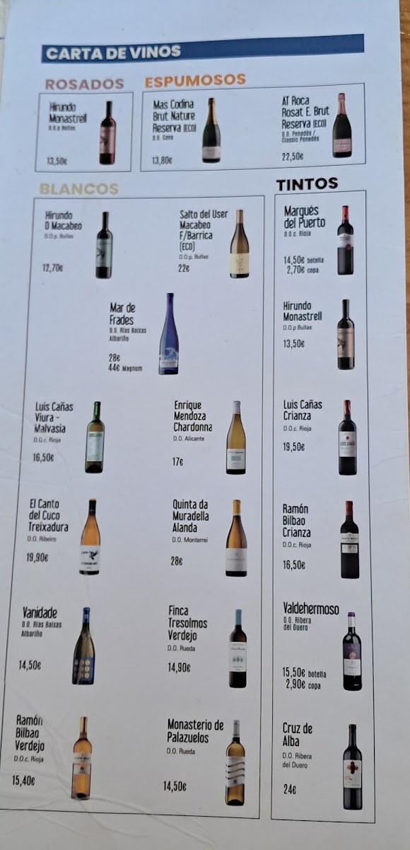 Club Náutico El Chalet Menu 7