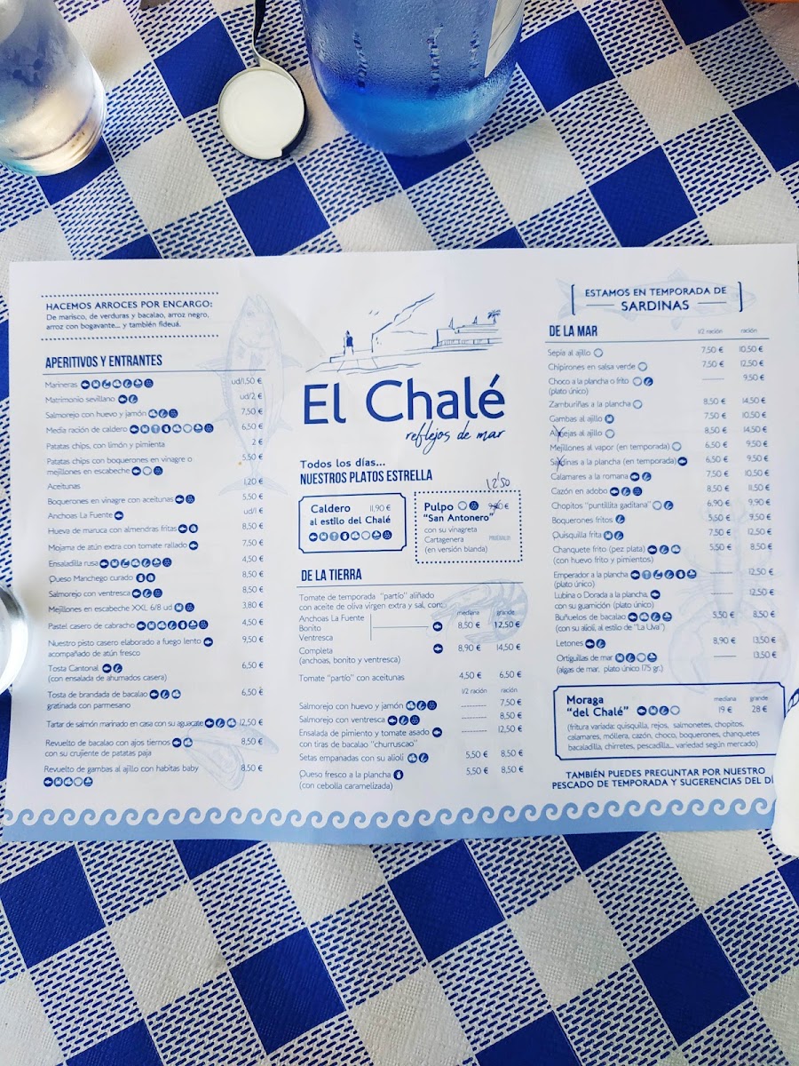 Club Náutico El Chalet Menu 9