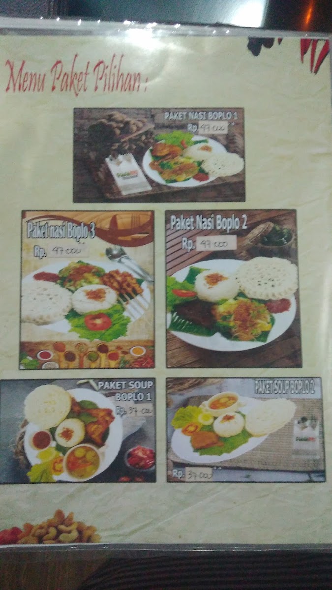 Gado Gado Boplo Menu 10