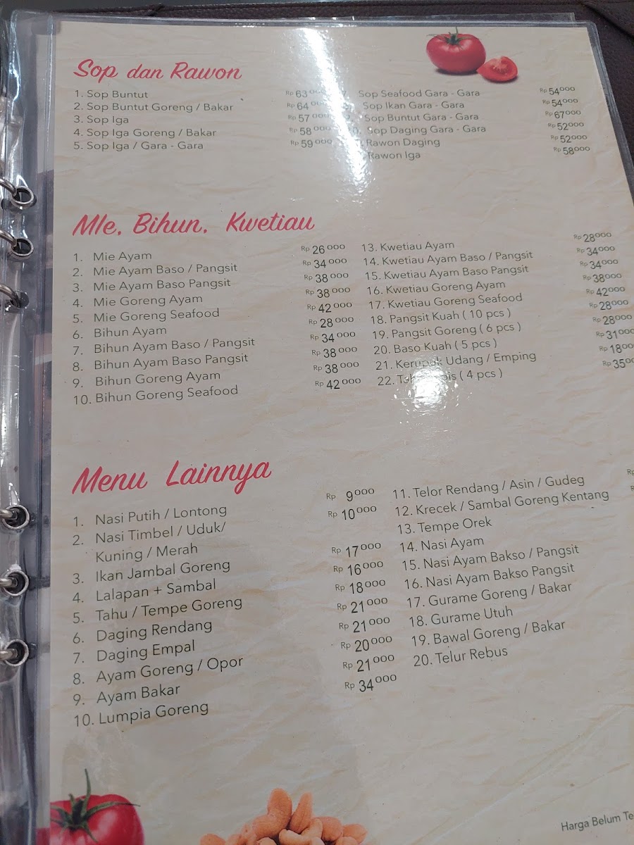 Gado Gado Boplo Menu 3
