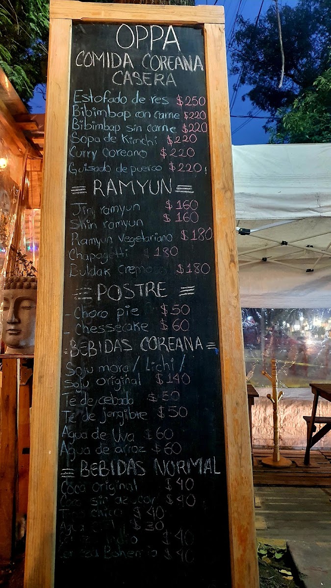 OPPA 오빠 Menu 10