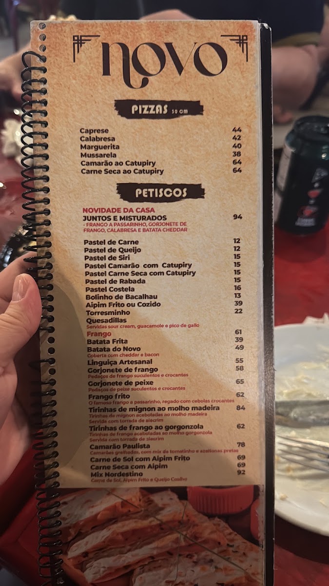 Restaurante Novo Menu 4