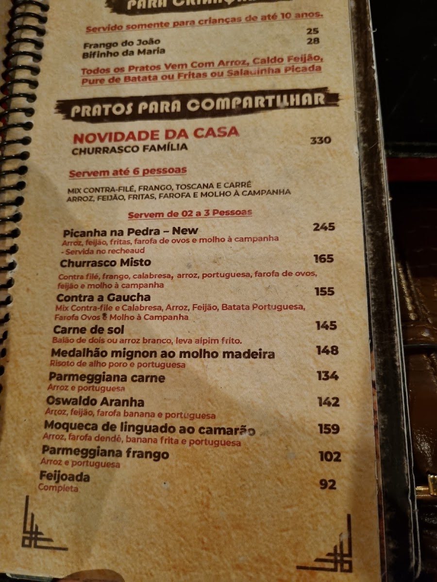 Restaurante Novo Menu 7