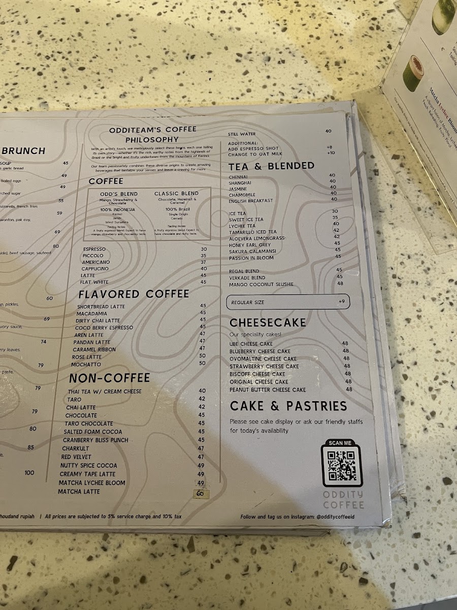Oddity Coffee Menu 6