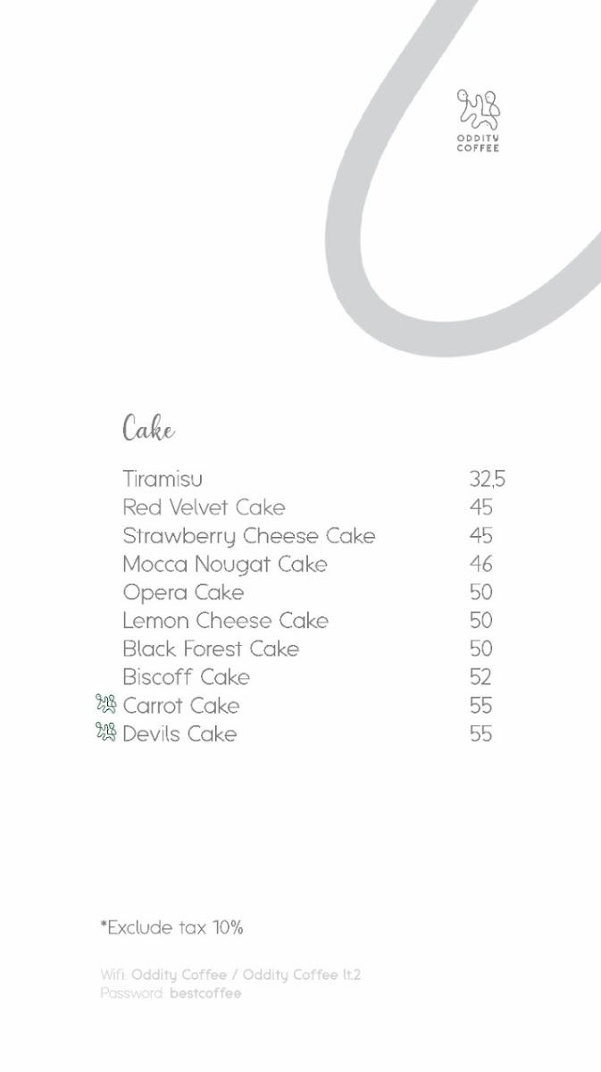 Oddity Coffee Menu 9