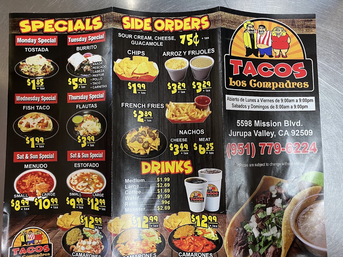 Tacos Los Compadres Menu 4
