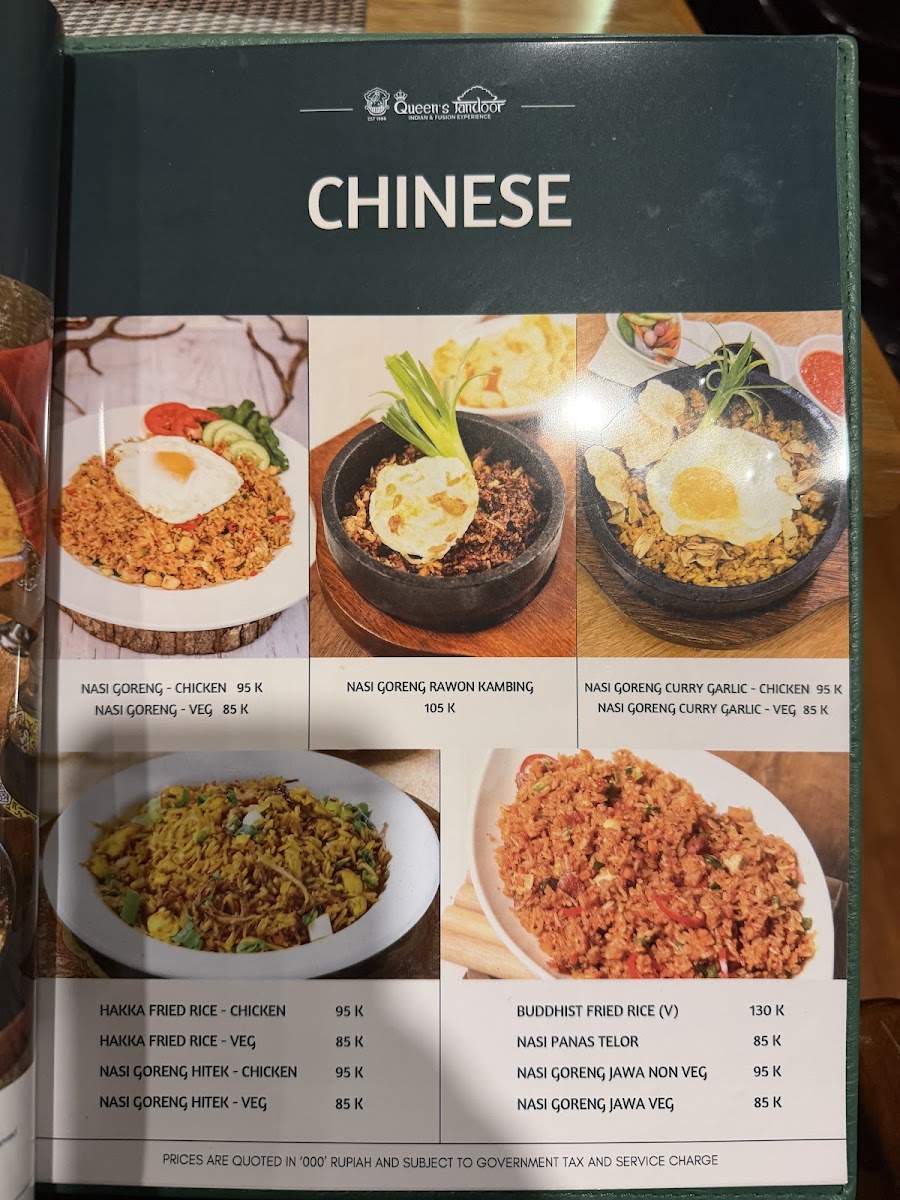 Queen's Tandoor Menu 3