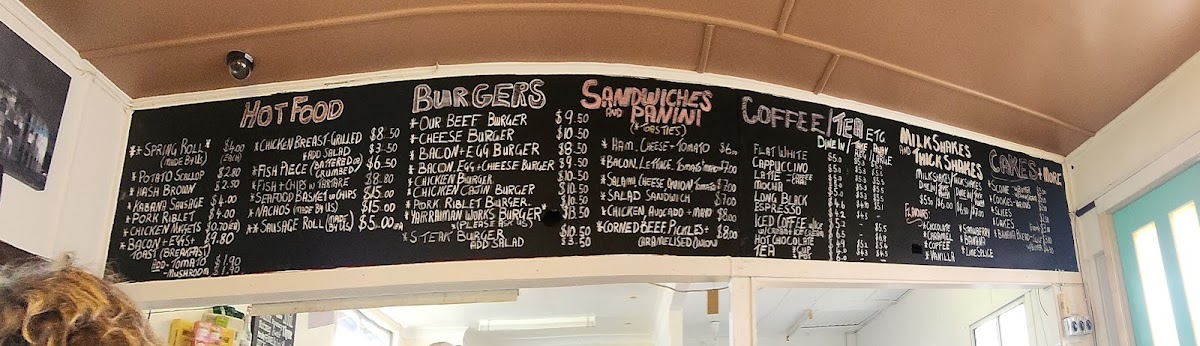 Yarramarnos Cafe Menu 2