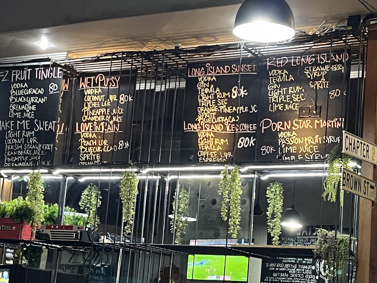 Chapter 2 Restaurant & Bar Menu 1
