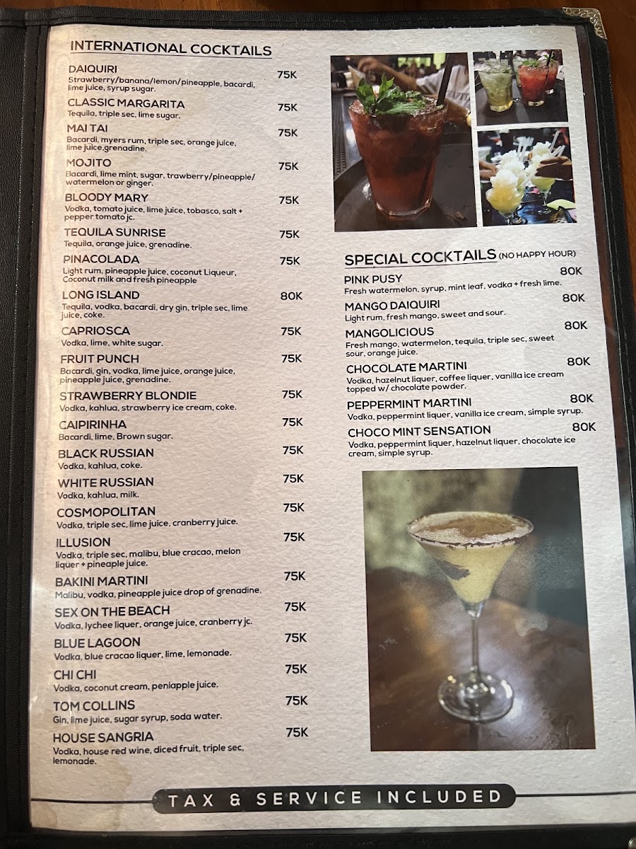 Chapter 2 Restaurant & Bar Menu 7
