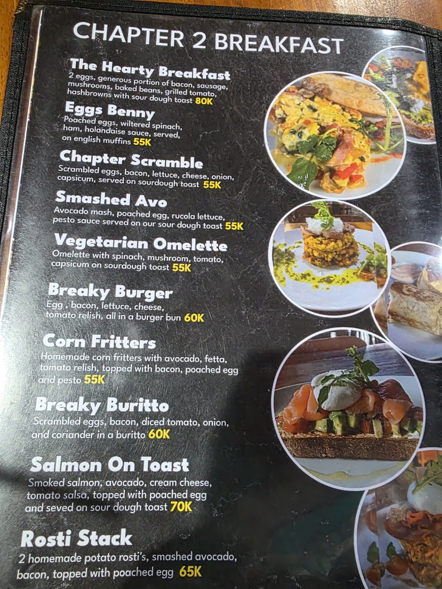 Chapter 2 Restaurant & Bar Menu 9