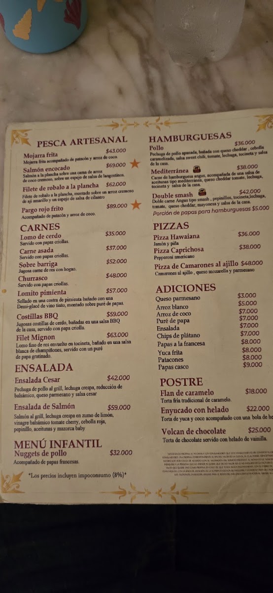 La Catedral Restaurante Menu 10