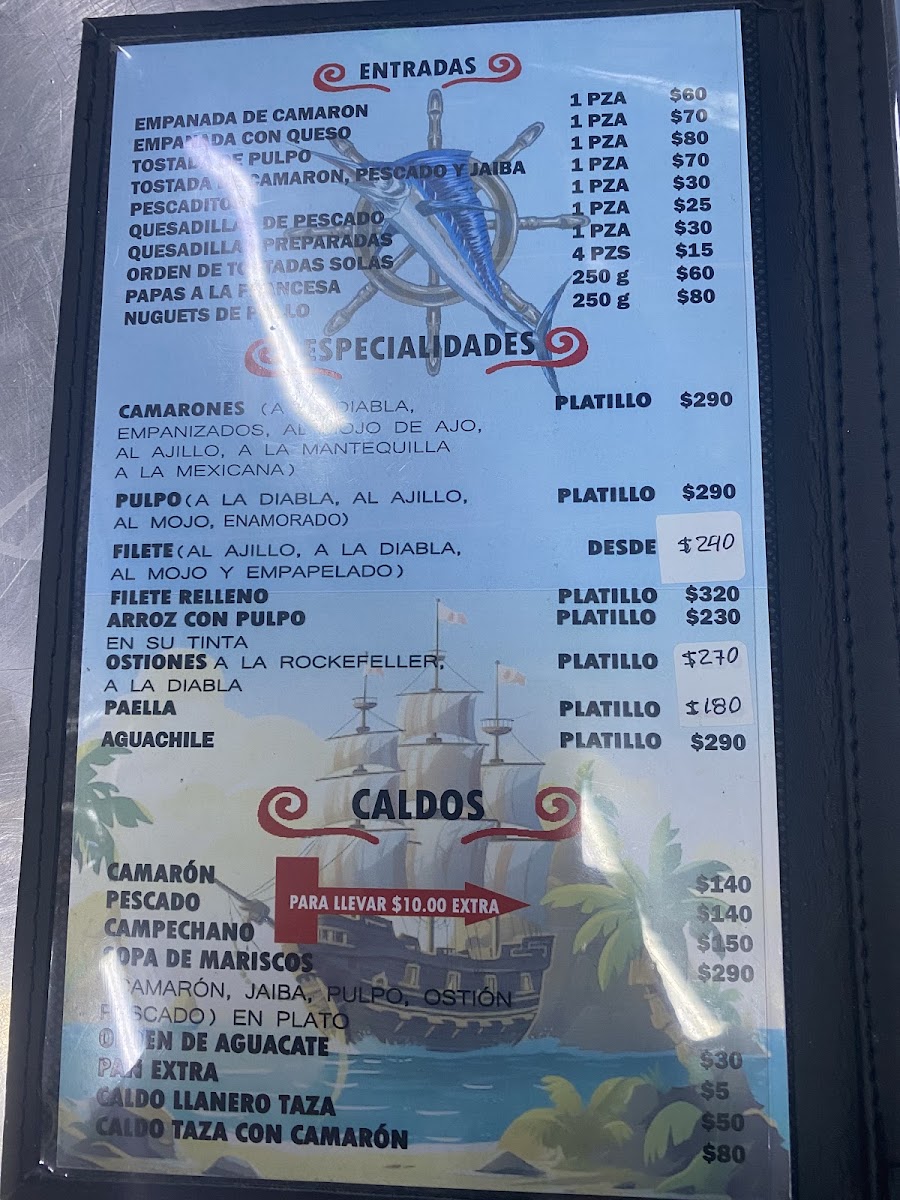 Marisquería El Güero Menu 1