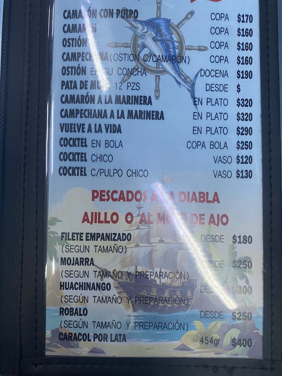 Marisquería El Güero Menu 2