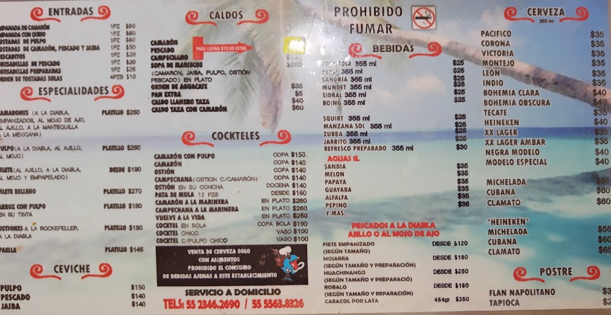 Marisquería El Güero Menu 4