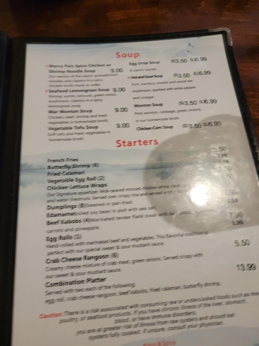 China Bowl Menu 10
