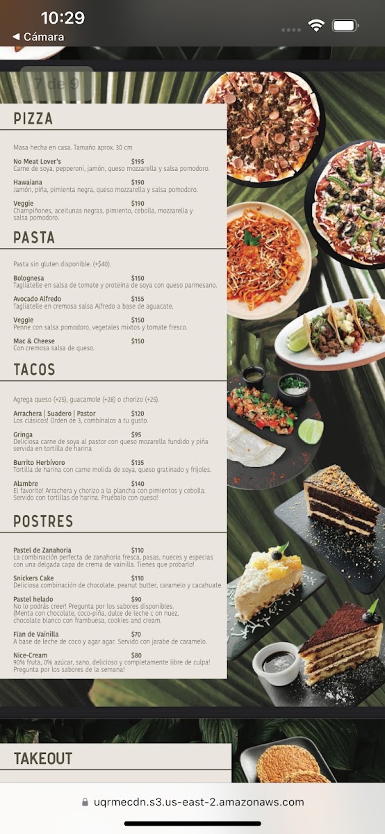 Herbívoro Menu 7