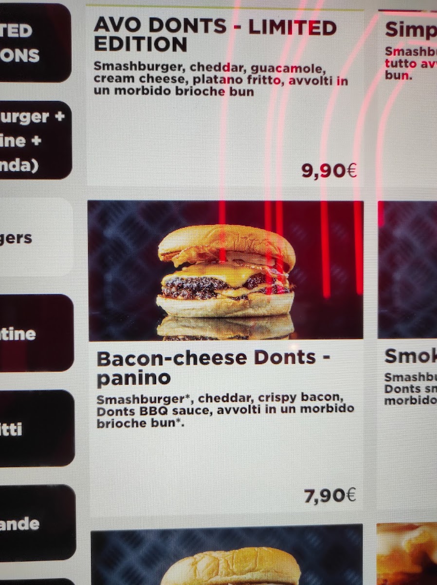 Donts - Trastevere Menu 2
