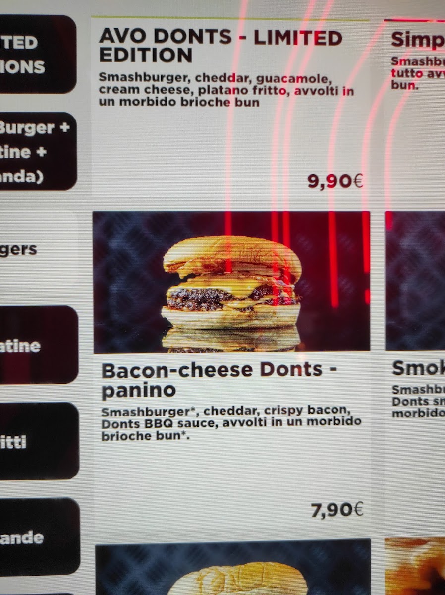 Donts - Trastevere Menu 3