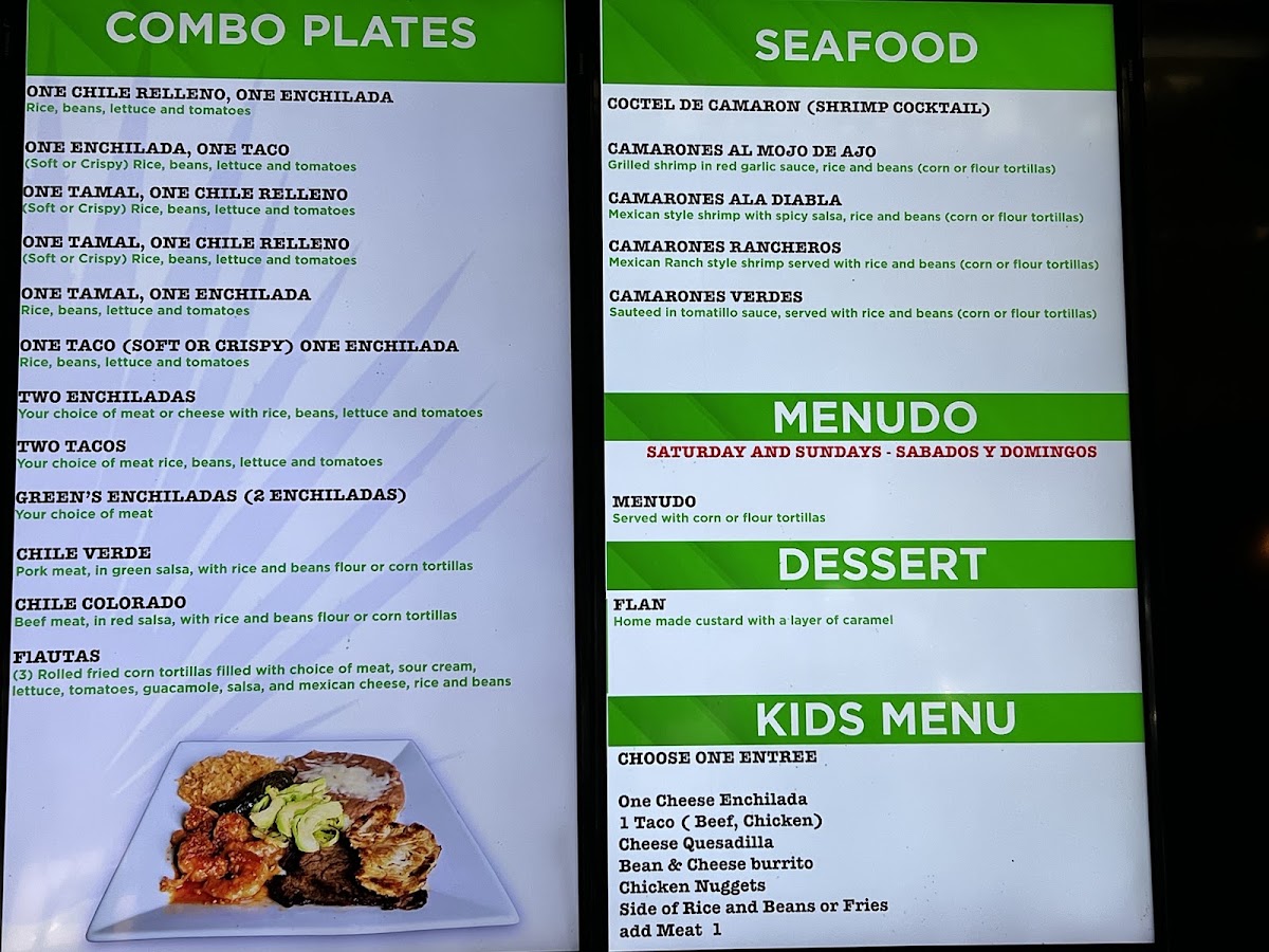 Taqueria El Compadre Menu 1