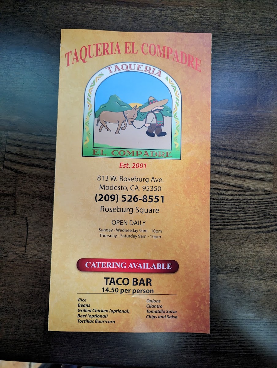 Taqueria El Compadre Menu 10
