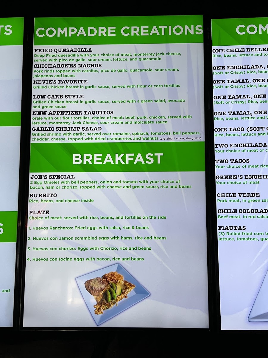 Taqueria El Compadre Menu 4
