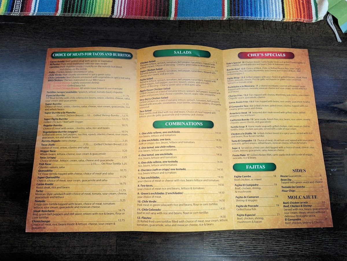Taqueria El Compadre Menu 5