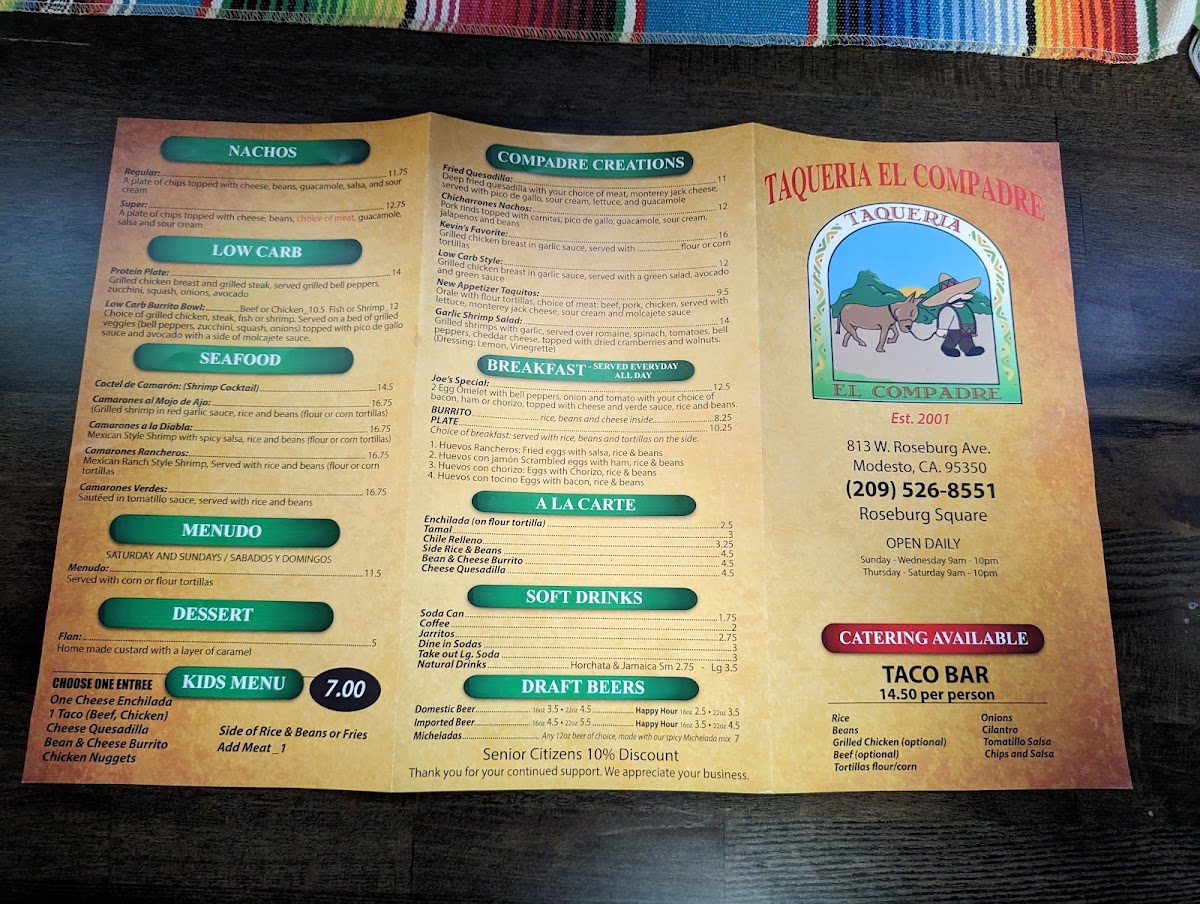Taqueria El Compadre Menu 7