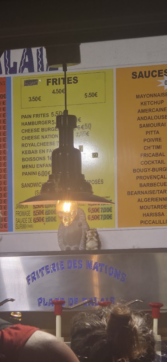 Friterie des Nations Menu 10