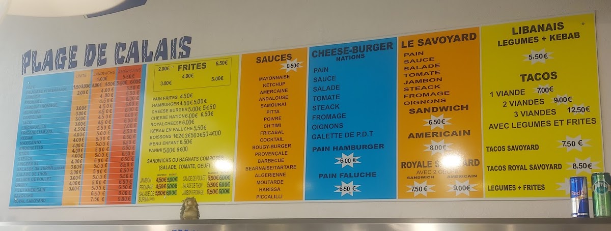 Friterie des Nations Menu 5