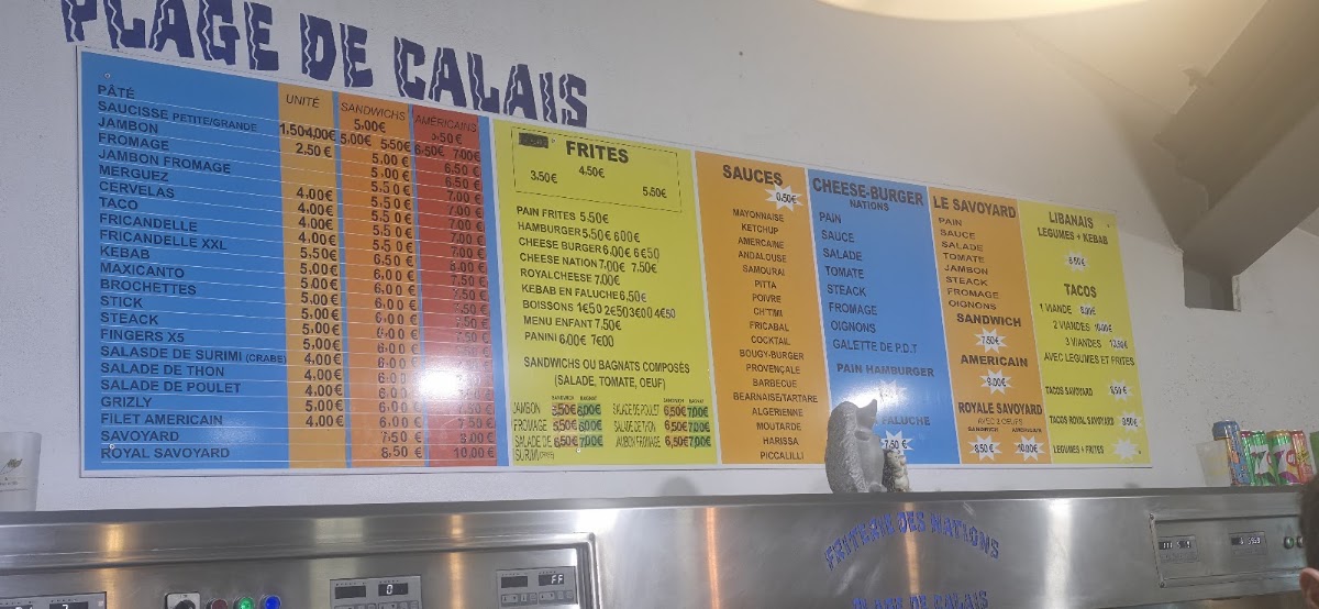 Friterie des Nations Menu 6