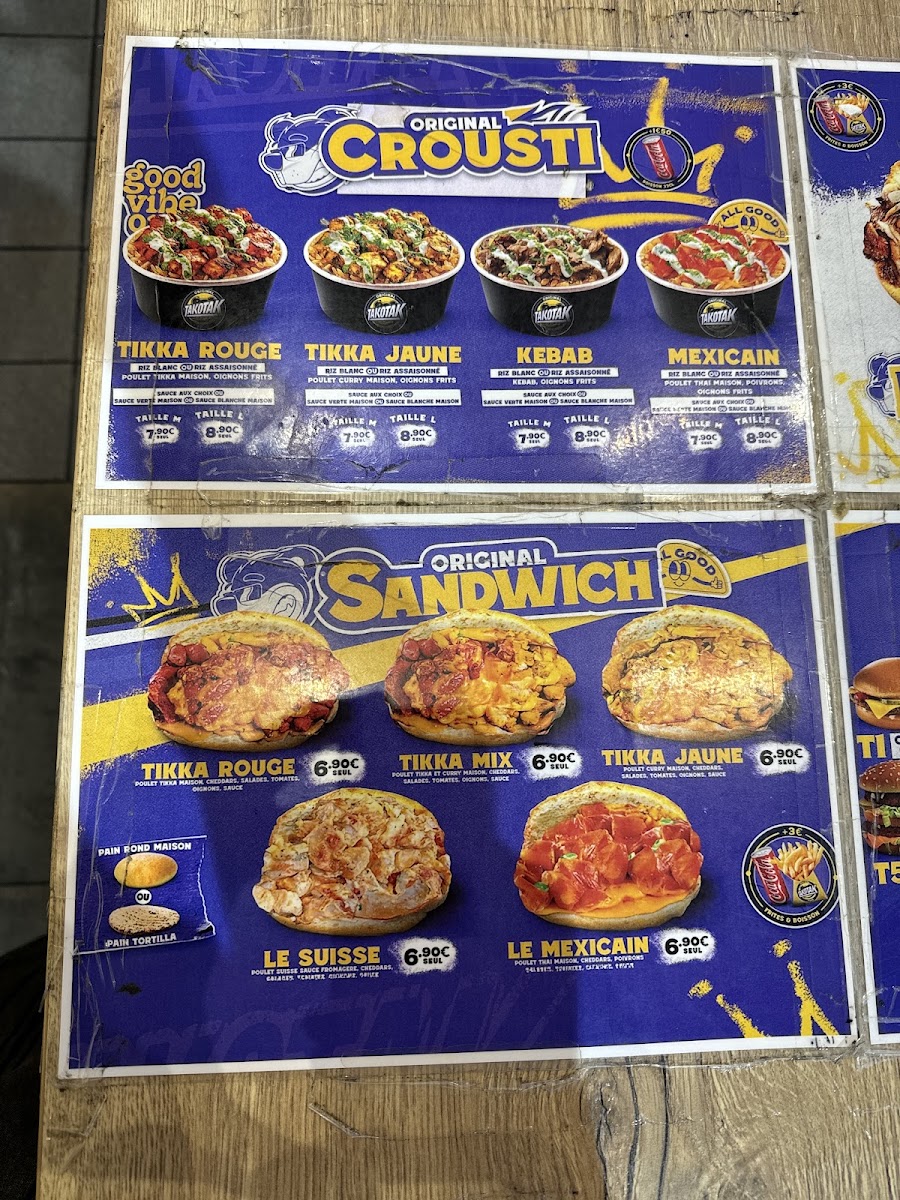 TAKOTAK Menu 3