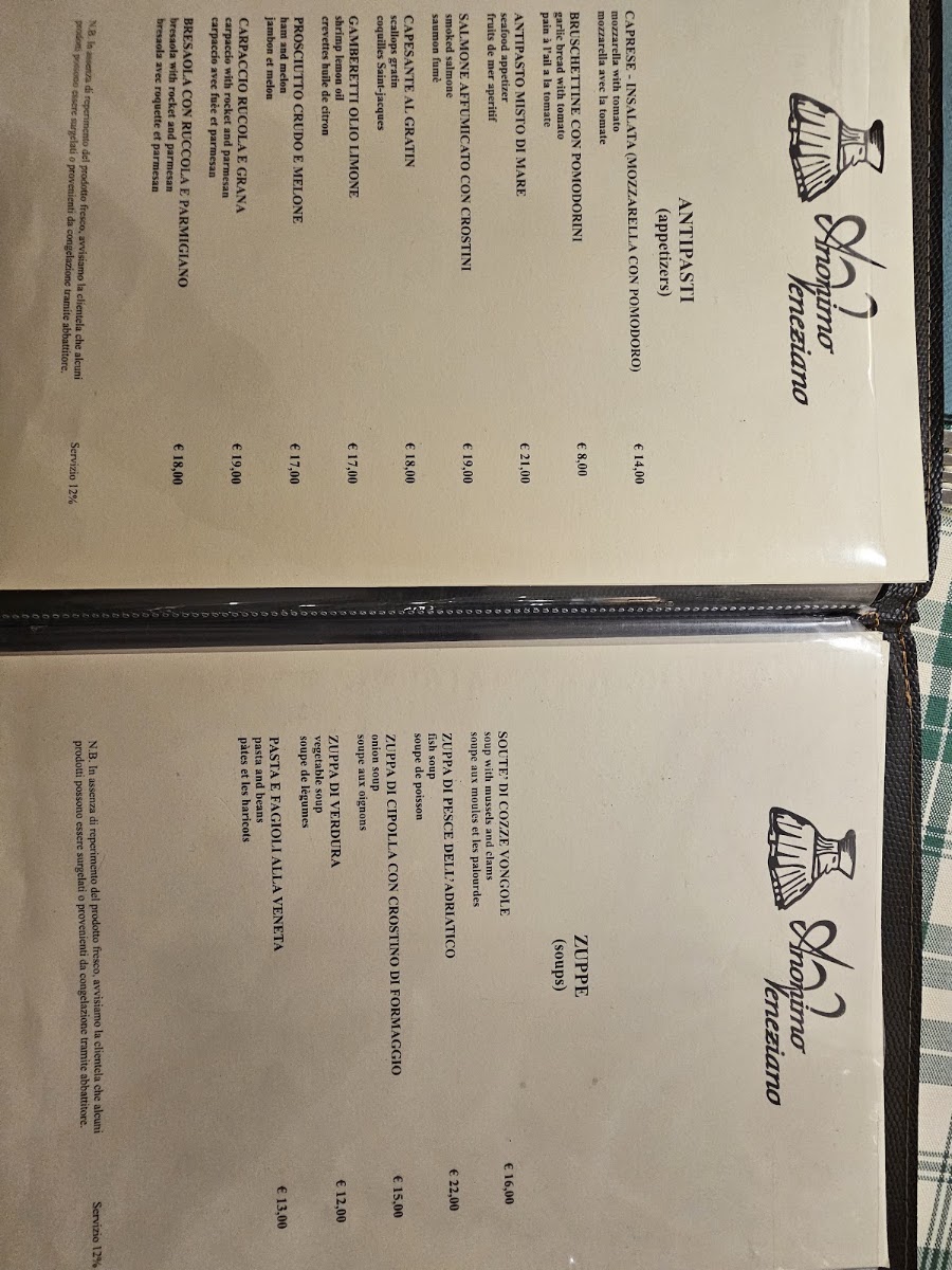 Restaurant Anonimo Veneziano Menu 10
