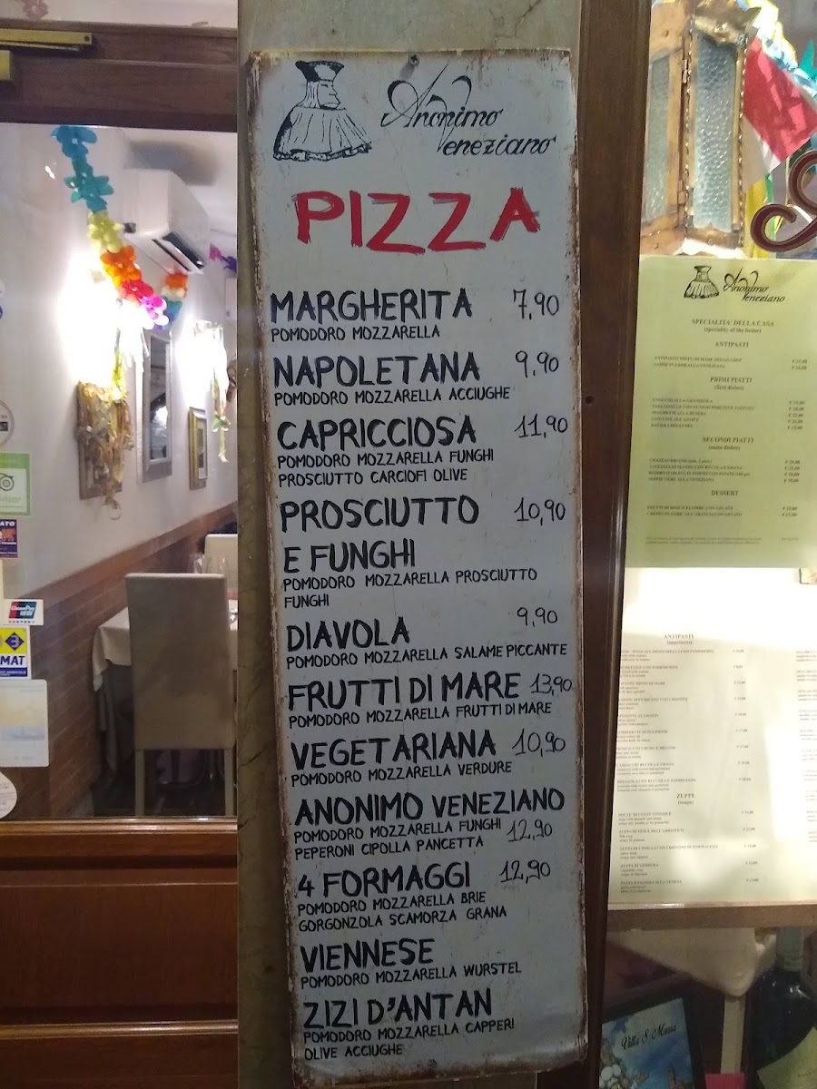 Restaurant Anonimo Veneziano Menu 7