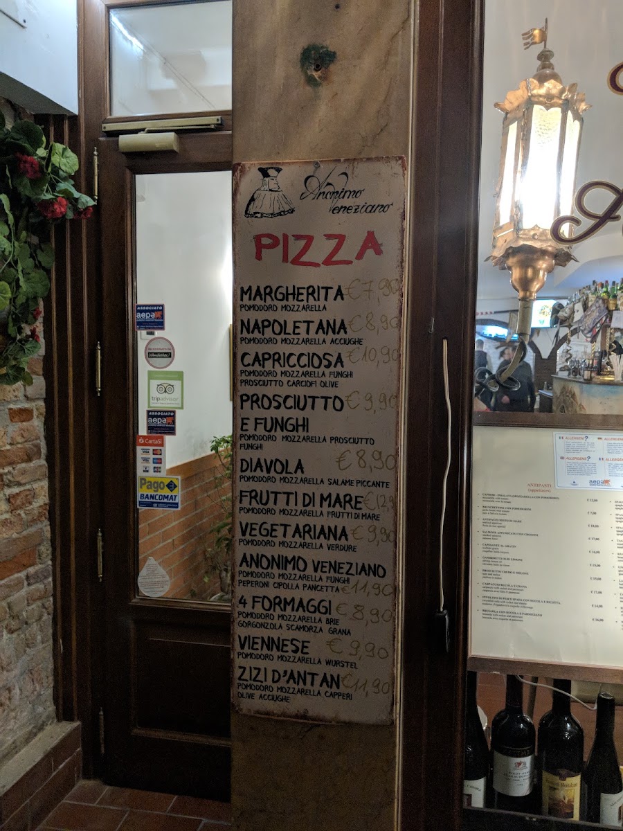 Restaurant Anonimo Veneziano Menu 8