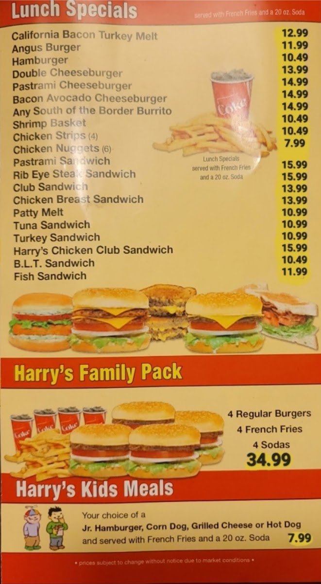 Harry's Place Menu 6
