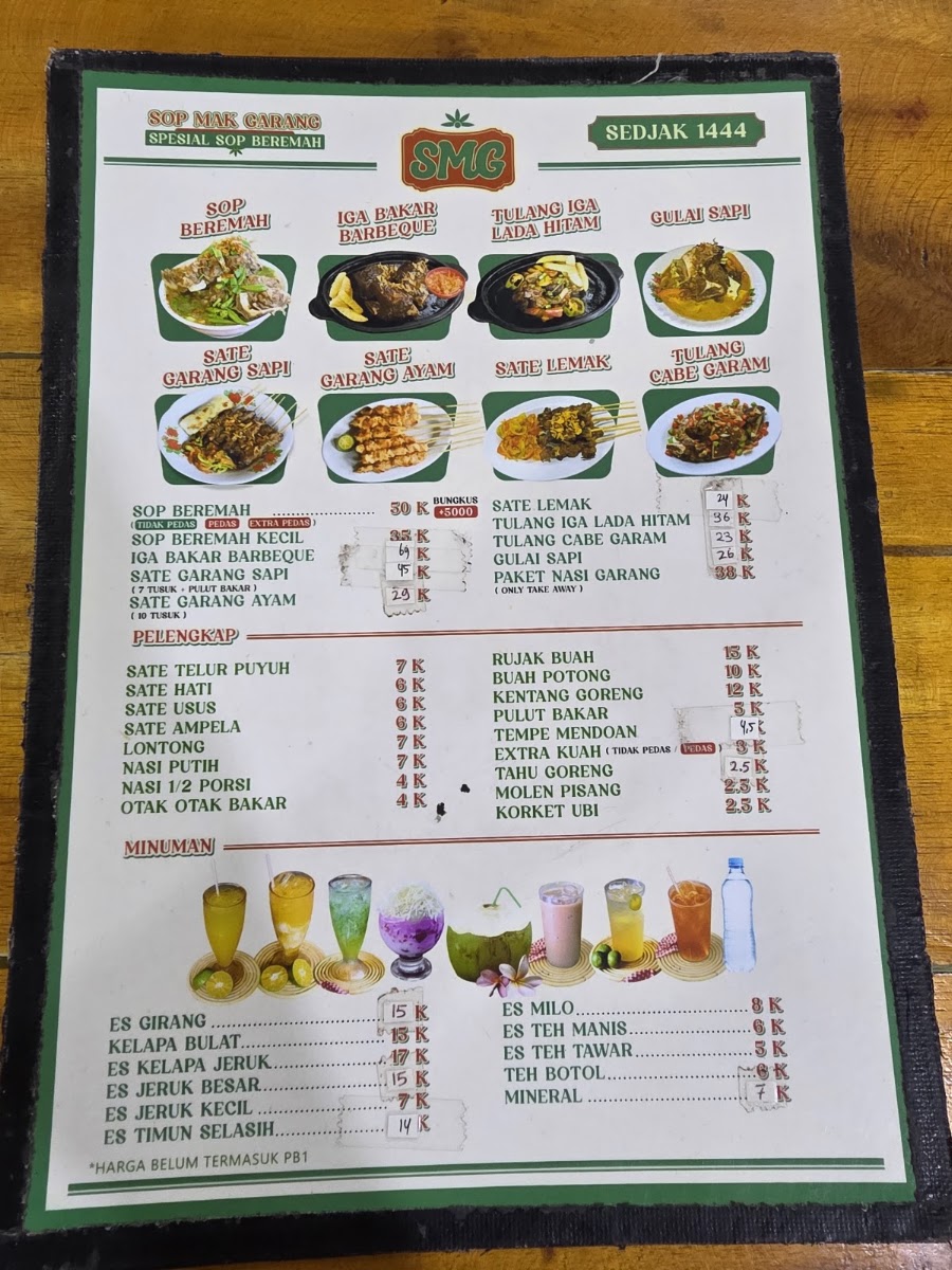 Sop Mak Garang - Perdana Menu 6