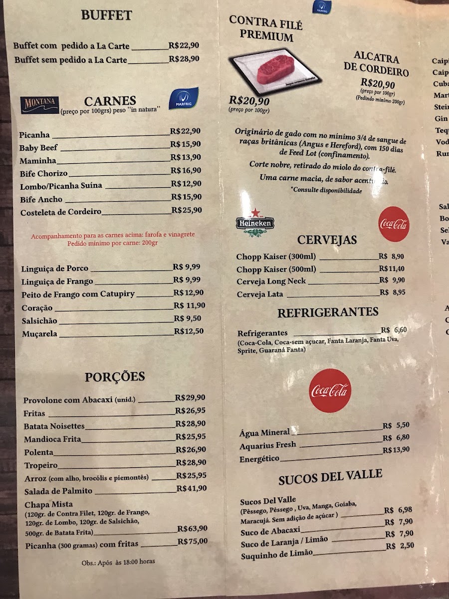 Cia Do Boi Menu 2