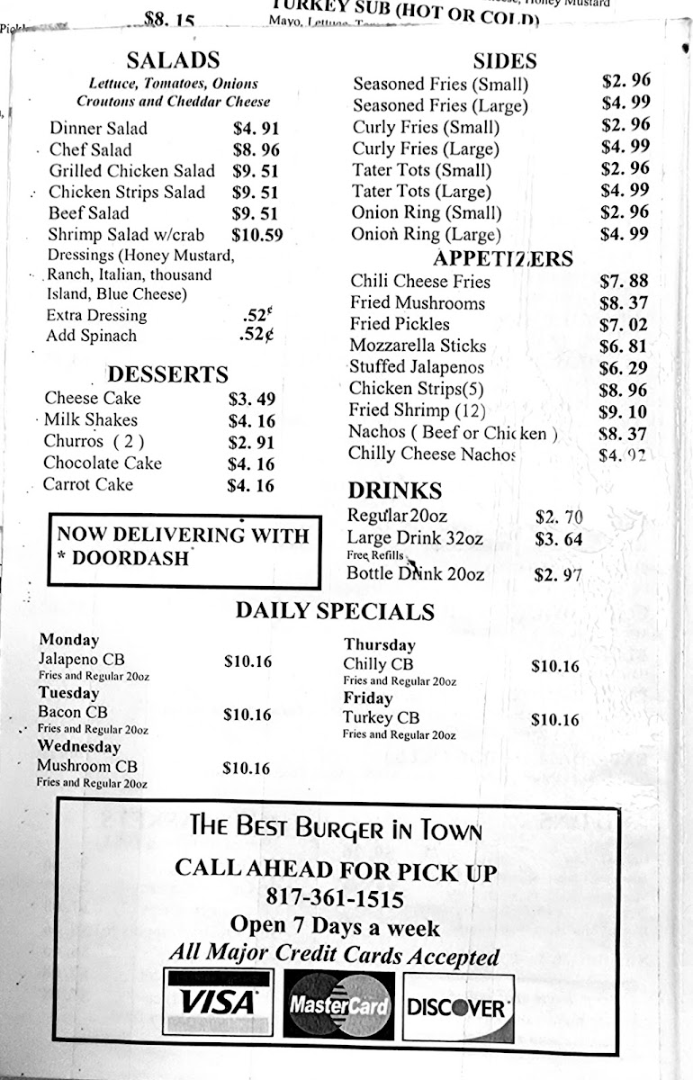 J's Restaurant Menu 10