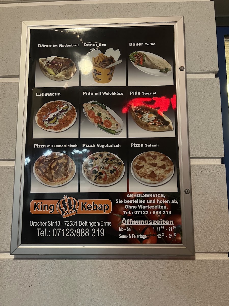 King Kebap Menu 3