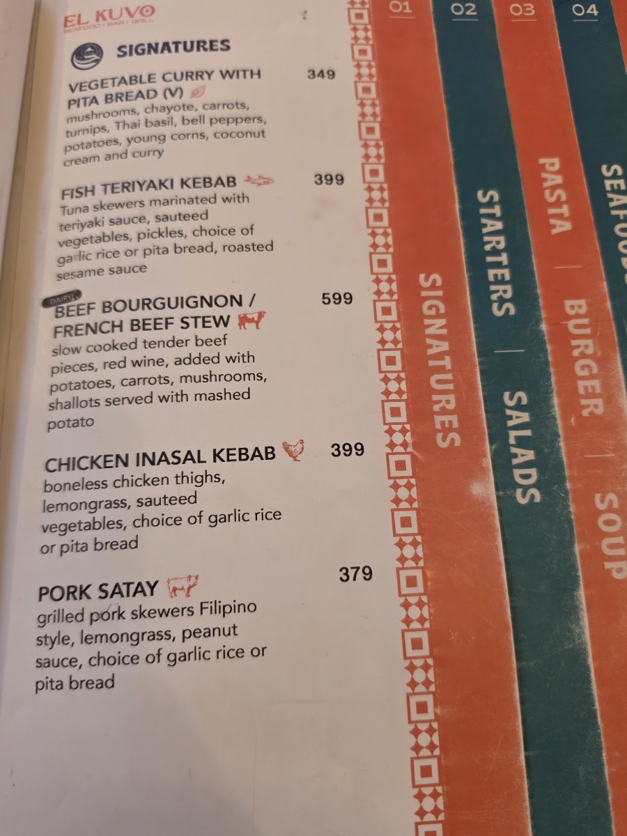 El Kuvo Menu 3