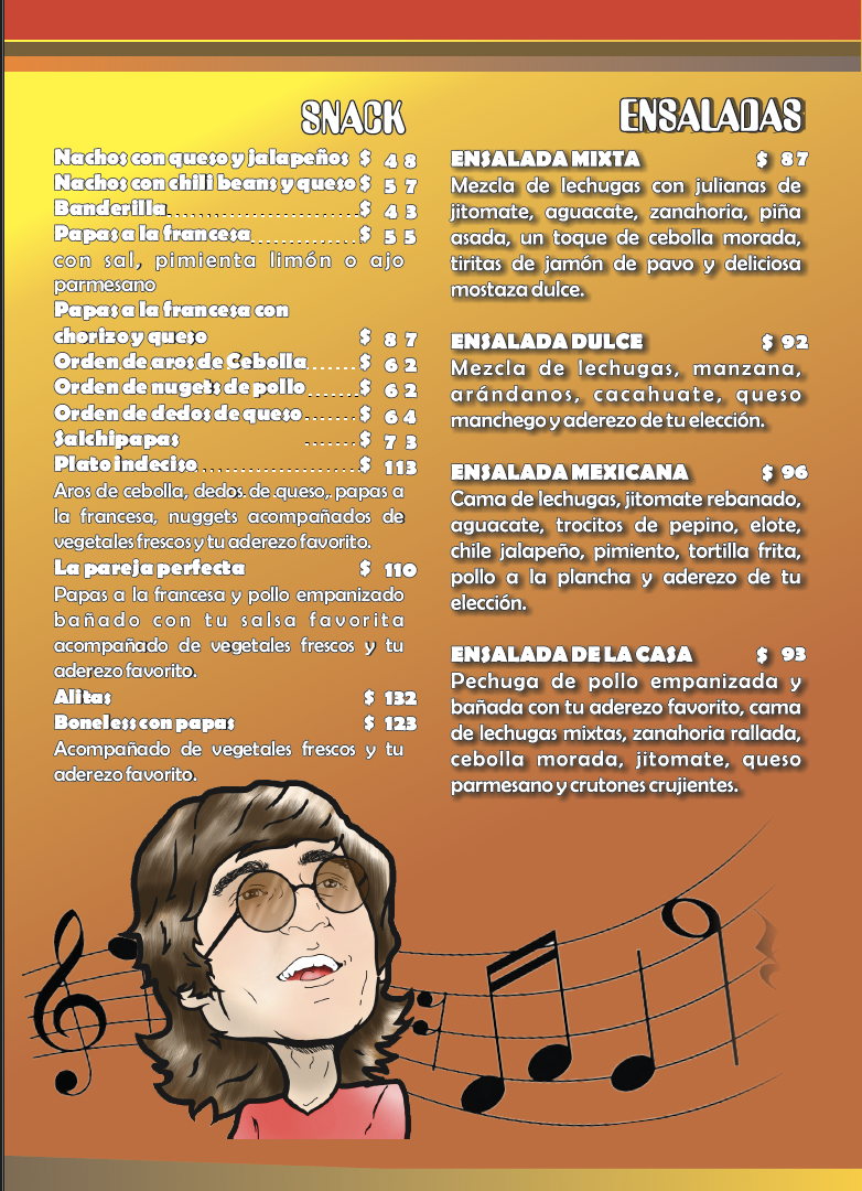 Angus House Menu 1