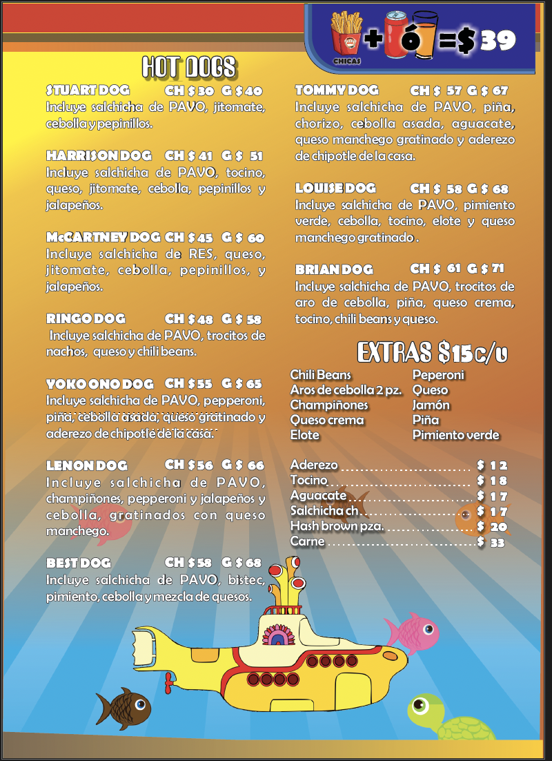 Angus House Menu 2