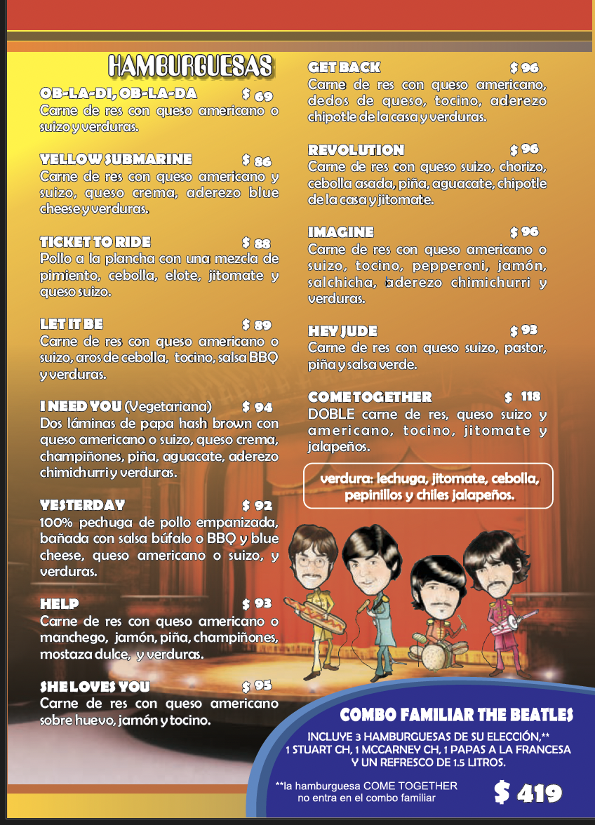 Angus House Menu 3