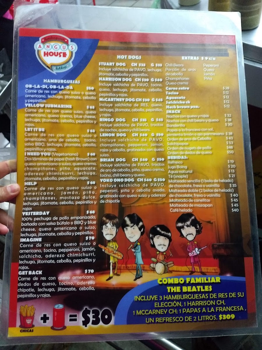 Angus House Menu 5