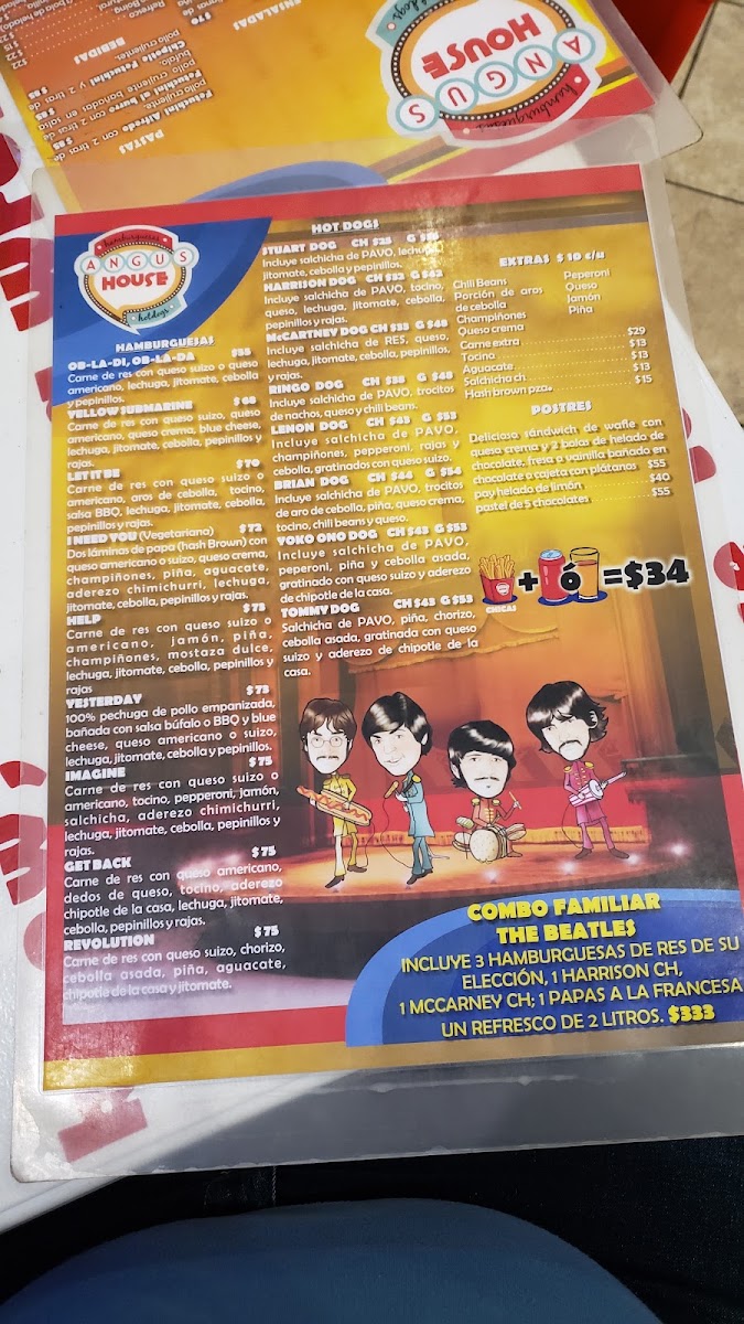 Angus House Menu 8