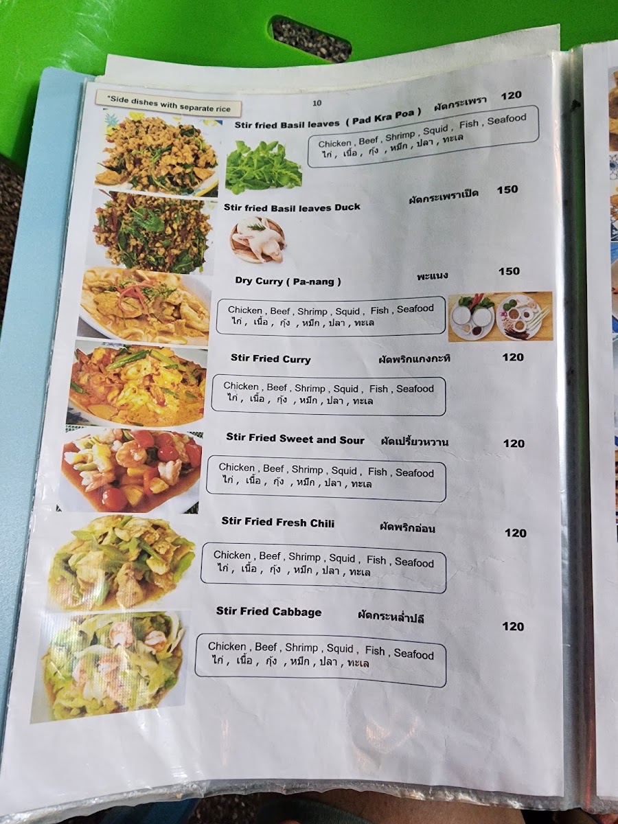Family Thai Food & Seafood Menu 8